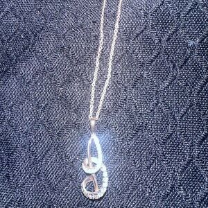 Stylish Gold and Silver Infinity Necklace